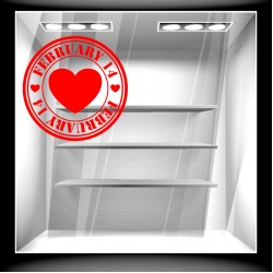 Αυτοκόλλητο βιτρίνας - Αγίος Βαλεντίνος 28